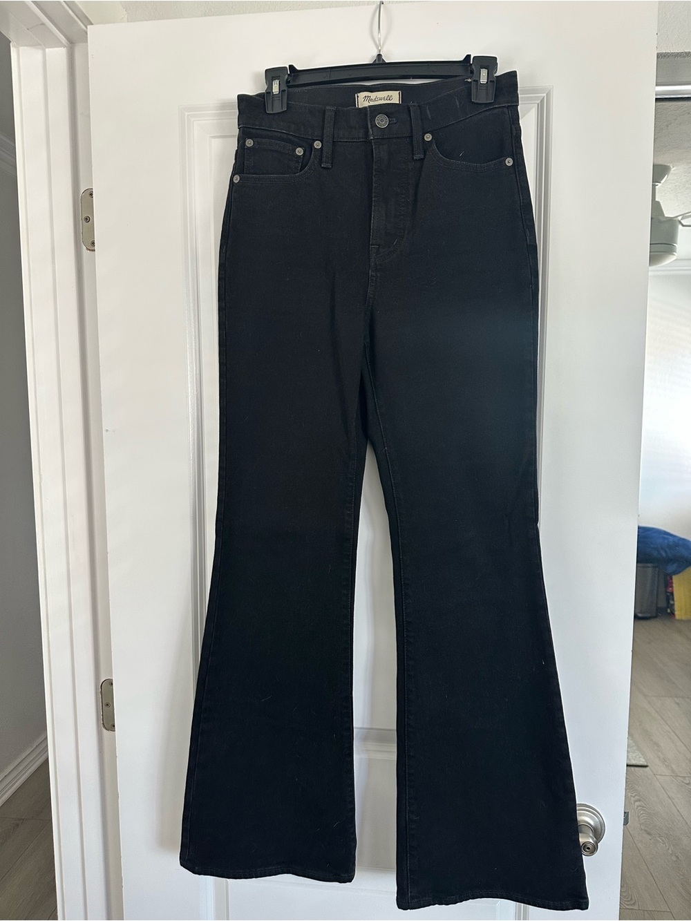 Madewell black flare jeans size 26